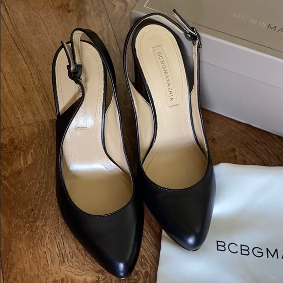 Black heels BCBG sling back shoes (new) - Picture 2 of 8